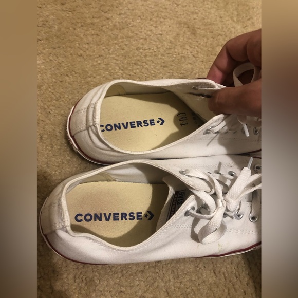Converse All Star White Low Cut Shoes Size 11.5 - Picture 2 of 7